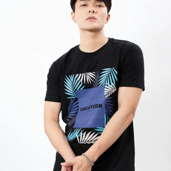 ao phong nam hoa tiet hoa la