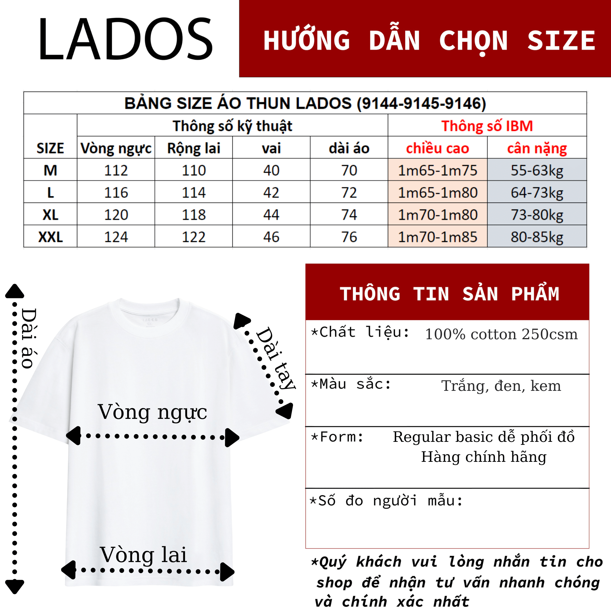 Áo thun cổ tròn form relaxfit in THE LOVER LADOS - LD9146 vn 11134208 7r98o