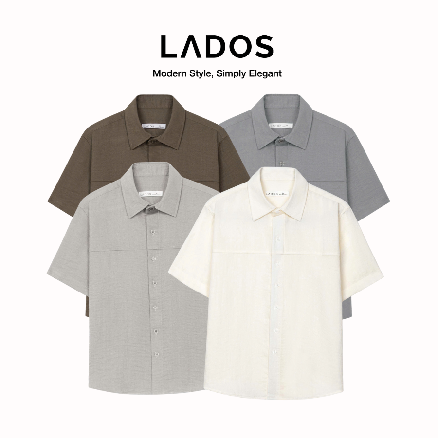 Áo Sơ Mi Nam Form Rộng: Cân Mọi Outfit Chuẩn Gu Gen Z ao so mi nam tay ngan vai linen dep ld8178