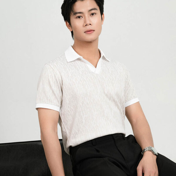Áo Polo Nam Cổ V Classic Woven LADOS - LD9236 ao polo nam cao cap ld9236