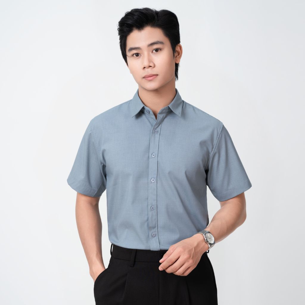 Áo Sơ Mi Nam Tay Ngắn Bamboo Basic Form Regular LADOS - LD8189 Áo Sơ Mi Nam Tay Ngắn Bamboo Basic Form Regular LADOS - LD8189